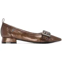 Carmela Dames Lederen schoenen 162709 bruin (38), Leer, Plat, Geen, Casual 16270902-TAUPE