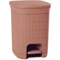 Stefanplast Pedaalemmer 'Domus' - 20 liter - Mocha Mousse – Gerecycled kunststof
