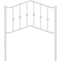 vidaXL Vervangend hoofdbord 80 cm metaal wit