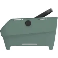 Basil Cento Neo fietsmand- Multisysteem NX achter, zilvergroen- gerecycled kunststof - 21L - geïntegreerde anti-slipmat - reflectiedetails