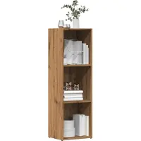 vidaXL Boekenkast 36x30x114 cm bewerkt hout artisanaal eikenkleur