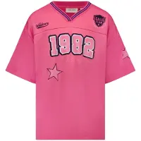 Cars T-shirt met backprint roze Meisjes Polyester V-hals Backprint - maat 116