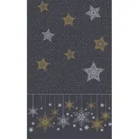 Duni Tafelkleed l138b220 cm snowstrs blck