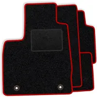 Super Merchant Complete set veloursmatten passend voor de Range Rover Evoque I 2011-2018 - rode afwerking