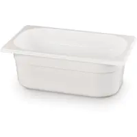 Super Merchant Gastronormbak – polycarbonaat – 2,8L – wit – 265x162x100 mm – temperatuurbestendig