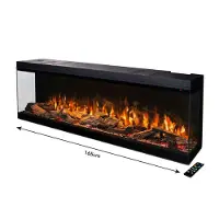 Xaralyn Elektrische inbouwhaard - Fogo Forest 165 - alle kleuren - 1500 Watt verwarming - met afstandsbediening - Cinewall haard - geschikt voor TV 65 inch