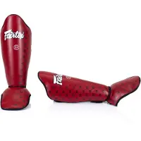 Super Merchant SP5 Competition Scheenbeschermers – Maat M – Rood – Kickboksen, Muay Thai & MMA