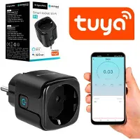 Krüger&Matz Connect P4 - Slim Wandcontactdoos - WiFi - Tuya - Spraakbesturing