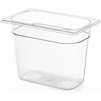 Hendi Gastronorm container – polycarbonaat – 1,8L – transparant – 265x162x65 mm