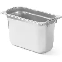 Super Merchant Gastronormbak GN 1/3 - RVS - intrekbare handgrepen - 32,5x17,6x10 cm - horeca - zilver