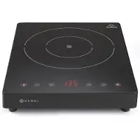 Hendi Inductiekookplaat 2000W Black Line, RVS, 37,3(b)x29,3(d)x5,6(h)cm, 239391
