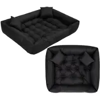 AIO Factory Waterdicht hondenbed - silicone vulling - 55 x 45 cm - Kleur zwart - voor kleine hond - maat S