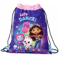 Gabby's Poppenhuis Gabby’s Poppehuis - Gymtas – Let’s Dance – 43 x 34 cm – Meisjes Zwemtas / Sporttas - Gabby’s Dollhouse Gymtas