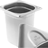 Hendi Keukenlijn stalen GN 1/6 container, hoogte 100 mm - 806630
