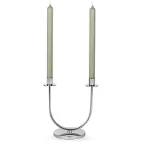 Zilverstad - Kandelaar Elana 2-pits zilver kleur - Moederdag cadeautip!