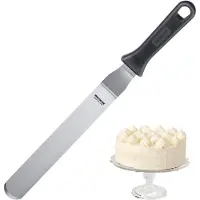 Westmark Professioneel paletmes, gebogen, flexibel, lemmet: 3,5 x 22 cm, lengte: 39,5 cm, RVS/kunststof, Master Line, zwart/zilver, 31272270