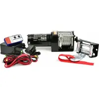 GEKO Elektrische lier - 12V - 1361 kg trekkracht - Stalen kabel 12m - Off-road geschikt