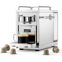 SJÖSTRAND Original 2.0 Koffiepadmachine Staal - Espressoapparaten & -accessoires Roestvrijstaal Steel - M1-2-ST-EU-A