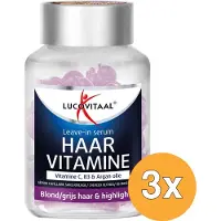 Lucovitaal 3x Leave-in Serum Vitamine - Blond/Grijs Haar (25 twist capsules)