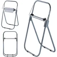 Super Merchant Vrijstaande handdoekdispenser – RVS – Antislip – Gekartelde rand – Voor rollen tot 430 mm