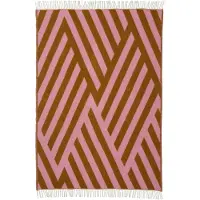 Klippan Tangent wollen deken 130x200 cm Pink-carmel