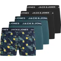 Jack & Jones Boxershorts 'JACJAKE' marine / navy / geel / zwart