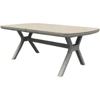 AVH-Collectie Vespera uitschuifbare dining tuintafel 190-270x110xH74 cm latte