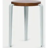 TIPTOE Lou Houten Kruk Pale Blue | Tinted Oak