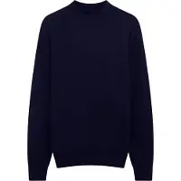 GOBI Cashmere Trui 'Men's Timeless Mock Neck Cashmere Sweater' navy