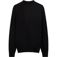 GOBI Cashmere Trui 'Men's Timeless Mock Neck Cashmere Sweater' zwart