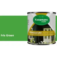 Koopmans Verf Koopmans Perkoleum Zijdeglans Dekkend – Houtverf Buiten – Dekkende Beits voor Schutting & Gevel – Elastisch & Weerbestendig – 750 ml – Fris Groen