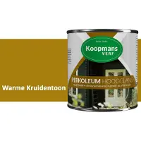 Koopmans Verf Koopmans Perkoleum Hoogglans Dekkend – Warme Kruidentoon – 750 ml – Dekkende Beits Buiten – Schutting, Gevel & Tuinhout