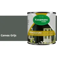 Koopmans Verf Koopmans Perkoleum Zijdeglans Dekkend – Houtverf Buiten – Dekkende Beits voor Schutting & Gevel – Elastisch & Weerbestendig – 2,5 l – Canvas Grijs