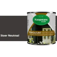 Koopmans Verf Koopmans Perkoleum Hoogglans Dekkend – Stoer Neutraal – 2,5 l – Dekkende Beits Buiten – Schutting, Gevel & Tuinhout
