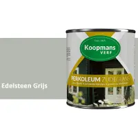 Koopmans Verf Koopmans Perkoleum Zijdeglans Dekkend – Houtverf Buiten – Dekkende Beits voor Schutting & Gevel – Elastisch & Weerbestendig – 750 ml – Edelsteen Grijs