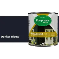 Koopmans Verf Koopmans Perkoleum Zijdeglans Dekkend – Houtverf Buiten – Dekkende Beits voor Schutting & Gevel – Elastisch & Weerbestendig – 2,5 l – Donker Blauw