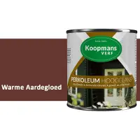 Koopmans Verf Koopmans Perkoleum Hoogglans Dekkend – Warme Aardegloed – 750 ml – Dekkende Beits Buiten – Schutting, Gevel & Tuinhout