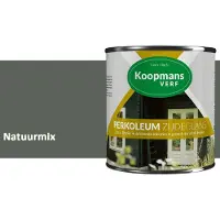 Koopmans Verf Koopmans Perkoleum Zijdeglans Dekkend – Houtverf Buiten – Dekkende Beits voor Schutting & Gevel – Elastisch & Weerbestendig – 2,5 l – Natuurmix