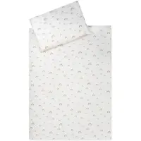 Unyqoos Zacht en ademend kinderbeddengoed van biologisch katoen met regenboogmotief