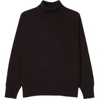 GOBI Cashmere Trui 'Unisex High-Neck Cashmere Sweater' donkerbruin