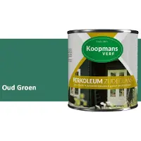 Koopmans Verf Koopmans Perkoleum Zijdeglans Dekkend – Houtverf Buiten – Dekkende Beits voor Schutting & Gevel – Elastisch & Weerbestendig – 2,5 l – Oud Groen