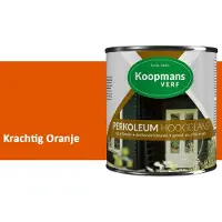 Koopmans Verf Koopmans Perkoleum Hoogglans Dekkend – Krachtig Oranje – 750 ml – Dekkende Beits Buiten – Schutting, Gevel & Tuinhout