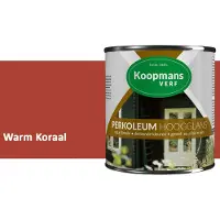 Koopmans Verf Koopmans Perkoleum Hoogglans Dekkend – Warm Koraal – 750 ml – Dekkende Beits Buiten – Schutting, Gevel & Tuinhout