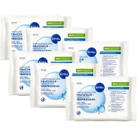 Nivea 3-in1 Verfrissende Reinigingsdoekjes - Make-up Remover Doekjes - Normale tot gemengde huid - Lotusbloemextract - Gezichtsreiniger - 6 x 25 stuks
