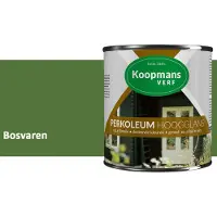 Koopmans Verf Koopmans Perkoleum Hoogglans Dekkend – Bosvaren – 750 ml – Dekkende Beits Buiten – Schutting, Gevel & Tuinhout