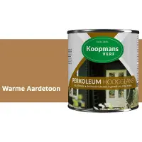 Koopmans Verf Koopmans Perkoleum Hoogglans Dekkend – Warme Aardetoon – 2,5 l – Dekkende Beits Buiten – Schutting, Gevel & Tuinhout