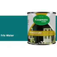 Koopmans Verf Koopmans Perkoleum Zijdeglans Dekkend – Houtverf Buiten – Dekkende Beits voor Schutting & Gevel – Elastisch & Weerbestendig – 750 ml – Fris Water