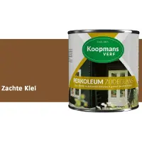 Koopmans Verf Koopmans Perkoleum Zijdeglans Dekkend – Houtverf Buiten – Dekkende Beits voor Schutting & Gevel – Elastisch & Weerbestendig – 750 ml – Zachte Klei