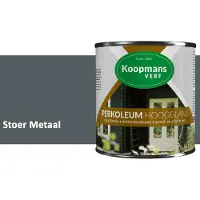 Koopmans Verf Koopmans Perkoleum Hoogglans Dekkend – Stoer Metaal – 2,5 l – Dekkende Beits Buiten – Schutting, Gevel & Tuinhout