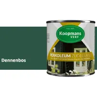 Koopmans Verf Koopmans Perkoleum Zijdeglans Dekkend – Houtverf Buiten – Dekkende Beits voor Schutting & Gevel – Elastisch & Weerbestendig – 2,5 l – Dennenbos